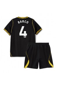 Chelsea Valentin Barco #4 Jalkapallovaatteet Lasten Vieraspeliasu 2026-27 Lyhythihainen (+ Lyhyet housut)